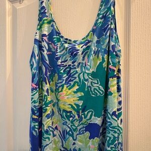 Lilly Pulitzer Blue and Green Patterned Top